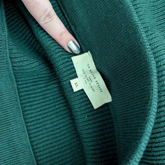 Sezane Naelle Skirt in Bottle Green size XL - Picture 3 of 3
